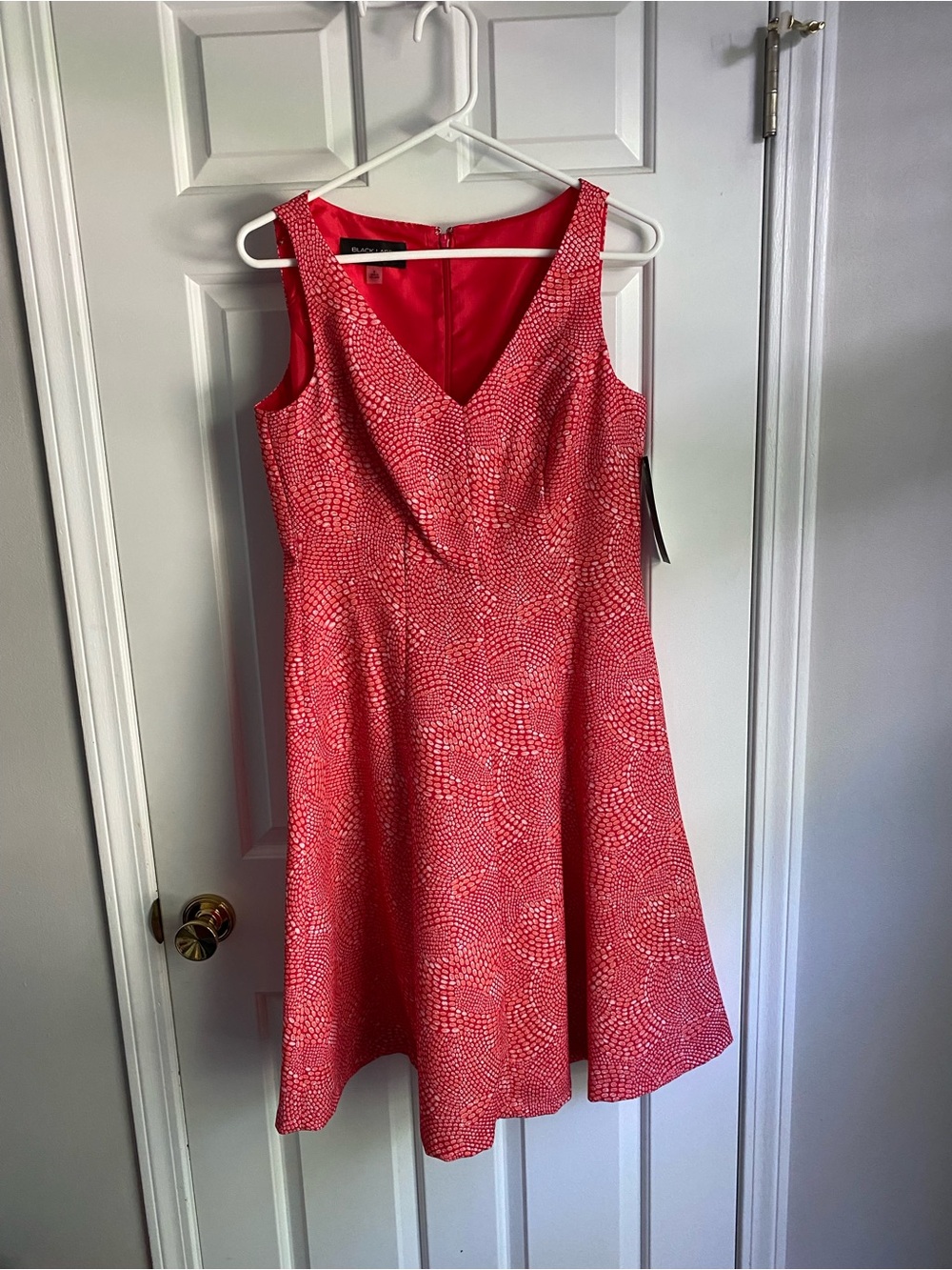 Black Label By Evan Picone Red Dress NWT 6